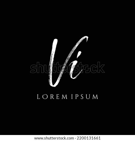 Letter VI luxury logo design vector