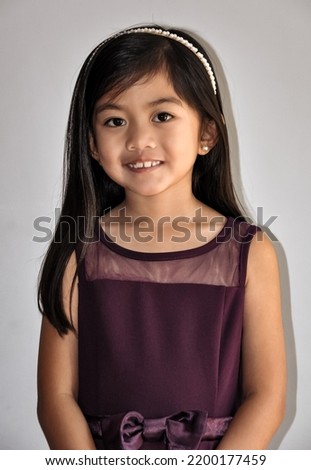 Smiling beautiful little girl portrait