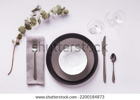 A Table assortment with plant
