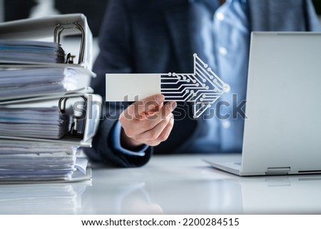 Tax E Invoice Document Software And Digital Transformation Royalty-Free Stock Photo #2200284515