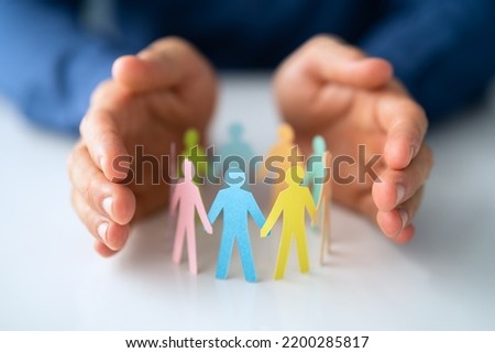 Safeguard Workplace Employees. Inclusive Adults Insurance. Business Diversity Royalty-Free Stock Photo #2200285817