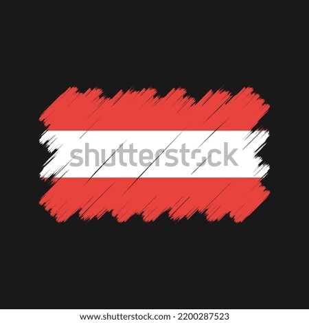 Austria Flag Vector. National Flag