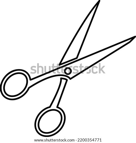 Scissor icon logo vector in trendy style template.eps
