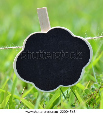 wooden sign isolated on a Nature background