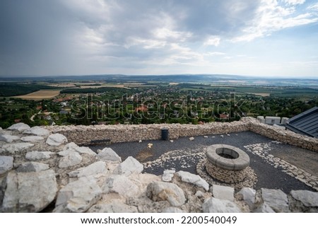 13th century castle ruins. Wonderful close-up pictures of the Csokakő medieval fortress in summer. Csokako - Hungary (Fejér County)