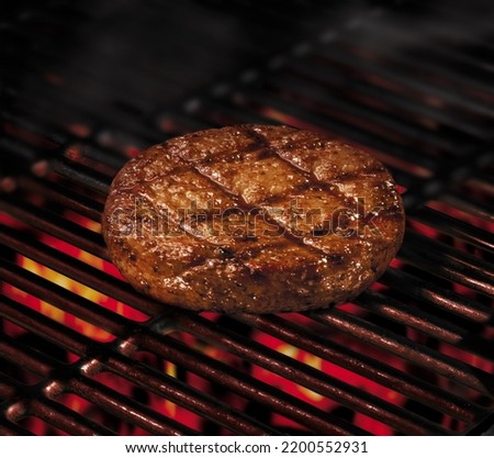 Hamburger grill bbq meat steak beef
