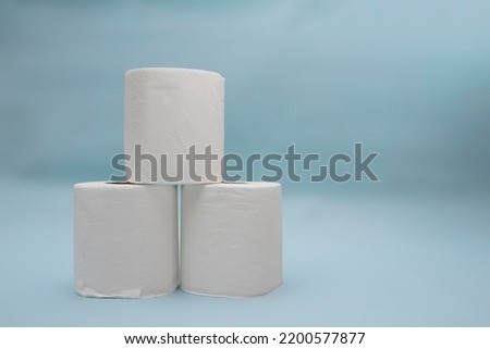 Toilet paper rol with white background