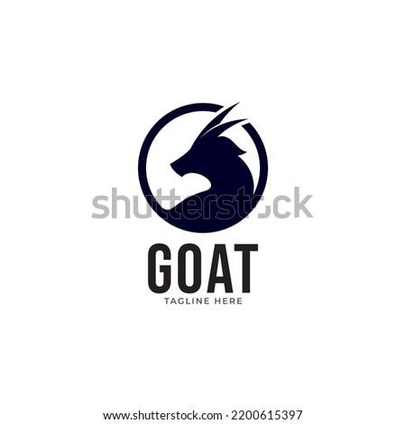 goat logo icon vector template.