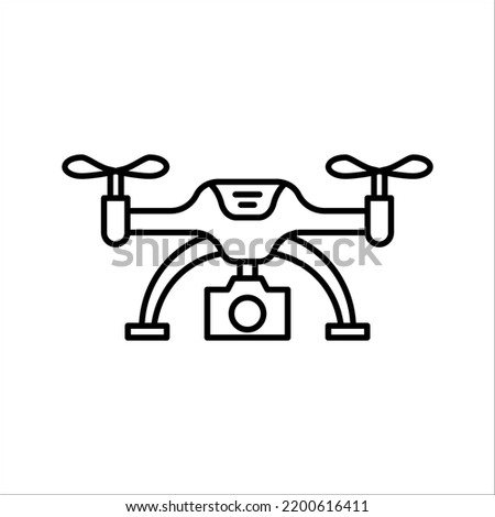 drone icon. Simple element illustration. drone concept symbol design on white background.