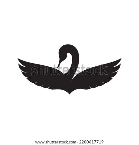 swans ideas design vector illustration on background.