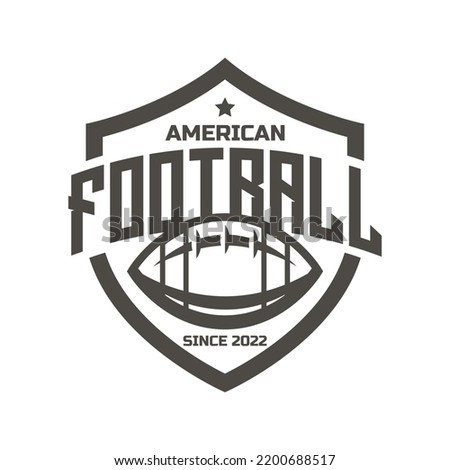 American football logo isolated. American football league labels, emblem and design element