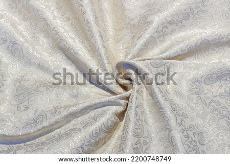 Jacquard, organza and silk for sewing. Cream Color Jacquard Brocade Fabric, 3D Jacquard Yarn Fabric with Floral and Plant Pattern for Women's Skirt Dress Coat