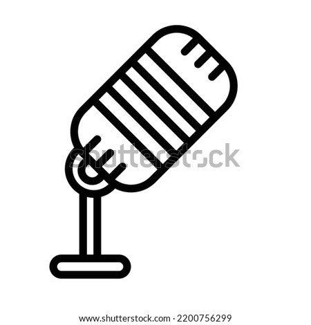 mic Bold Line Vector icon which can easily modify or edit

