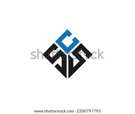 CSS And SSC Minimalist Unique Modern Flat Abstract Logo Design Vector. Royalty-Free Stock Photo #2200797793