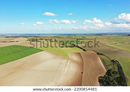 Drone pictures of the France farmland on a sunny day! 
