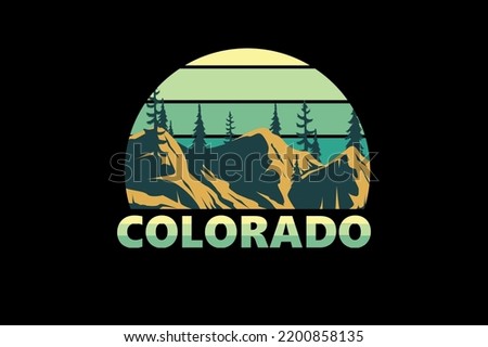 Colorado retro vintage landscape design