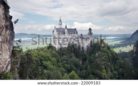Magical castle in Germany Bavaria