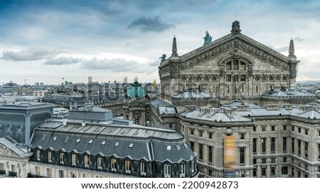 Paris buildings and skyline, France.