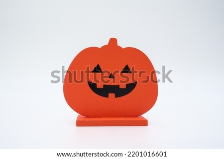 Halloween accessories and copy space 