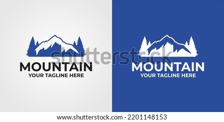 mountain themed logo is used for your design needs.