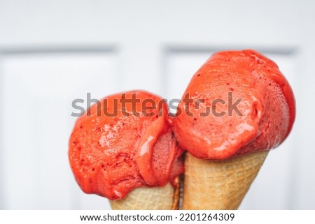 This is the Picture of a very yummy orange ice cream 