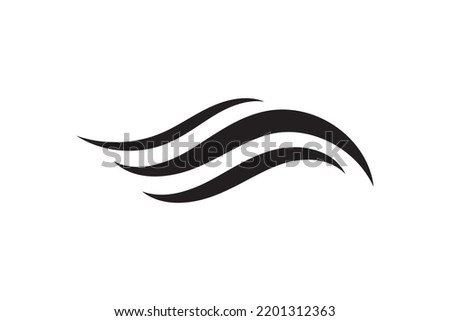 Sea icon wave illustration vector design. Ocean logo graphic element. Aqua or liquid symbol.