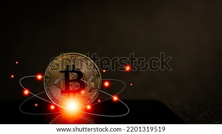 Bitcoin Visualization on Smartphone Screen, Future Trading, Crypto Investing