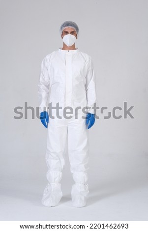 pandemic dress , doctors surgical gown Royalty-Free Stock Photo #2201462693