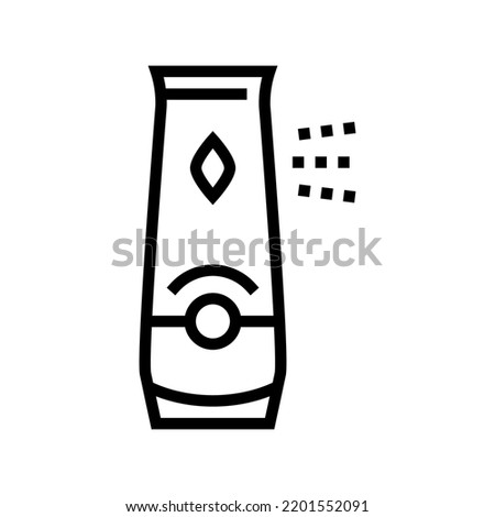 automatic air freshener line icon vector. automatic air freshener sign. isolated contour symbol black illustration Royalty-Free Stock Photo #2201552091
