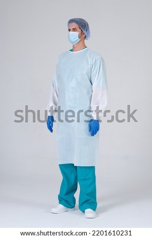 pandemic dress , doctors surgical gown