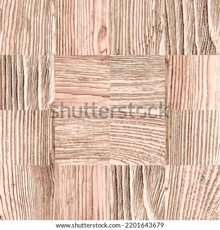 Texture from wooden tiles. Natural wood background. Old wood tile texture background.
