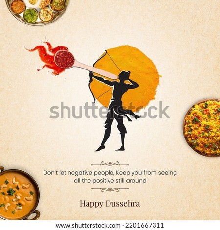 Happy Dussehra for Foods, Happy Vijayadashmi Royalty-Free Stock Photo #2201667311