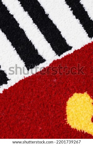 Colorful Carpet macro detail photo.