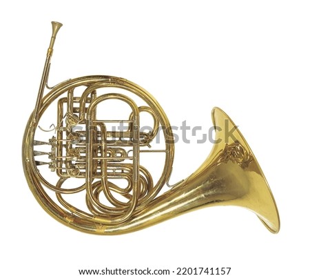 Saxophone. Music instrument. Creation. Art and its beauty. The music and the artist. French horn Royalty-Free Stock Photo #2201741157
