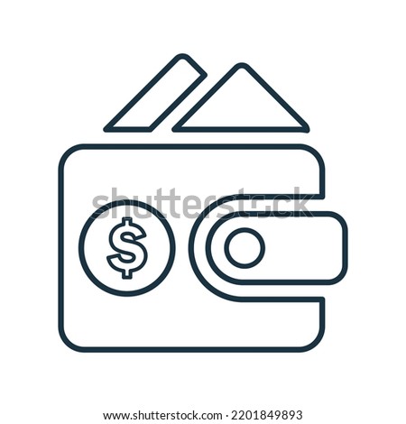Affordability, affordable, cash outline icon. Line art vector.