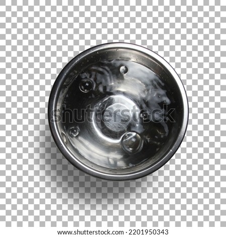 Pet bowl for food and drink accessories. Royalty-Free Stock Photo #2201950343