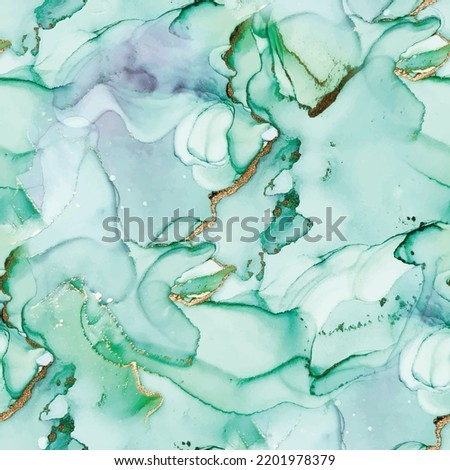 Blue Water Color Marble. Floor Marble Background. Gold Art Tile. Modern Abstract Painting Green Alcohol Ink Marble. Wall Seamless Glitter. Gold Abstract Watercolor. Lavender Alcohol Ink Background.