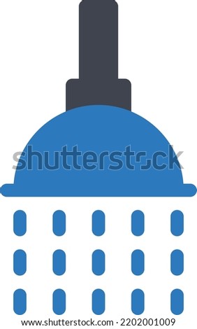 shower Vector illustration on a transparent background. Premium quality symmbols. Glyphs vector icons for concept and graphic design. 

