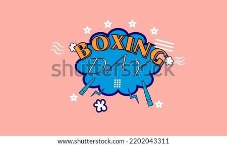 vector boxing day background is suitable for boxing day templates, greeting cards and vouchers