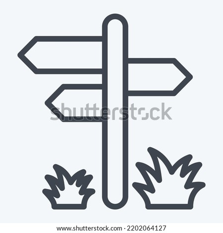 Icon Pointer. suitable for City Park symbol. line style. simple design editable. design template vector. simple illustration