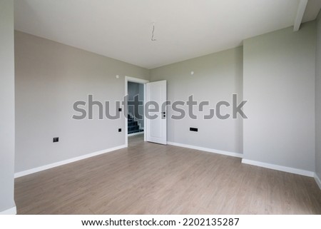Empty room of modern house