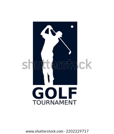 The vector of golf tournament logo