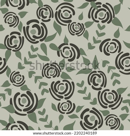 Cute floral seamless pattern in the small flowers.  Cartoon pastel simple romantic textile. Pretty plants background. Nature graphic illustration in doodle style.