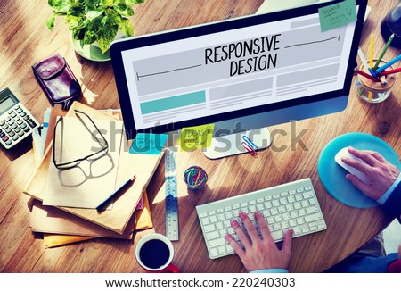 Man Working on a Responsive Web Design