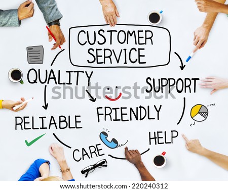 Group of People and Customer Service Concepts Royalty-Free Stock Photo #220240312