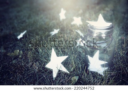 Catching wishes Royalty-Free Stock Photo #220244752