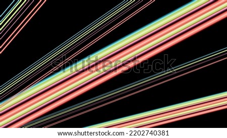 Abstract multi color neon background. Lines, perspective, glowing background. For a site, for advertising, for a banner, for a splash screen.