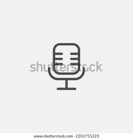 Microphone icon sign vector,Symbol, logo illustration for web and mobile