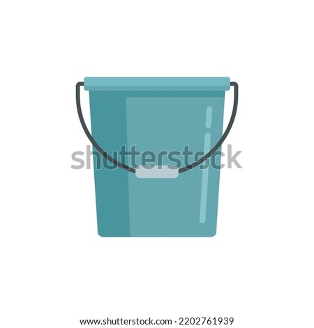 Farm bucket icon. Flat illustration of Farm bucket vector icon isolated on white background