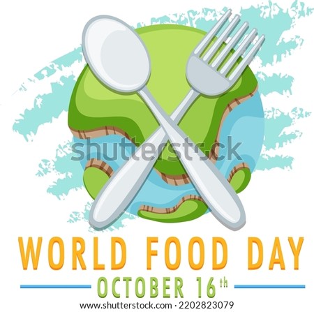 World Food Day Banner Design illustration